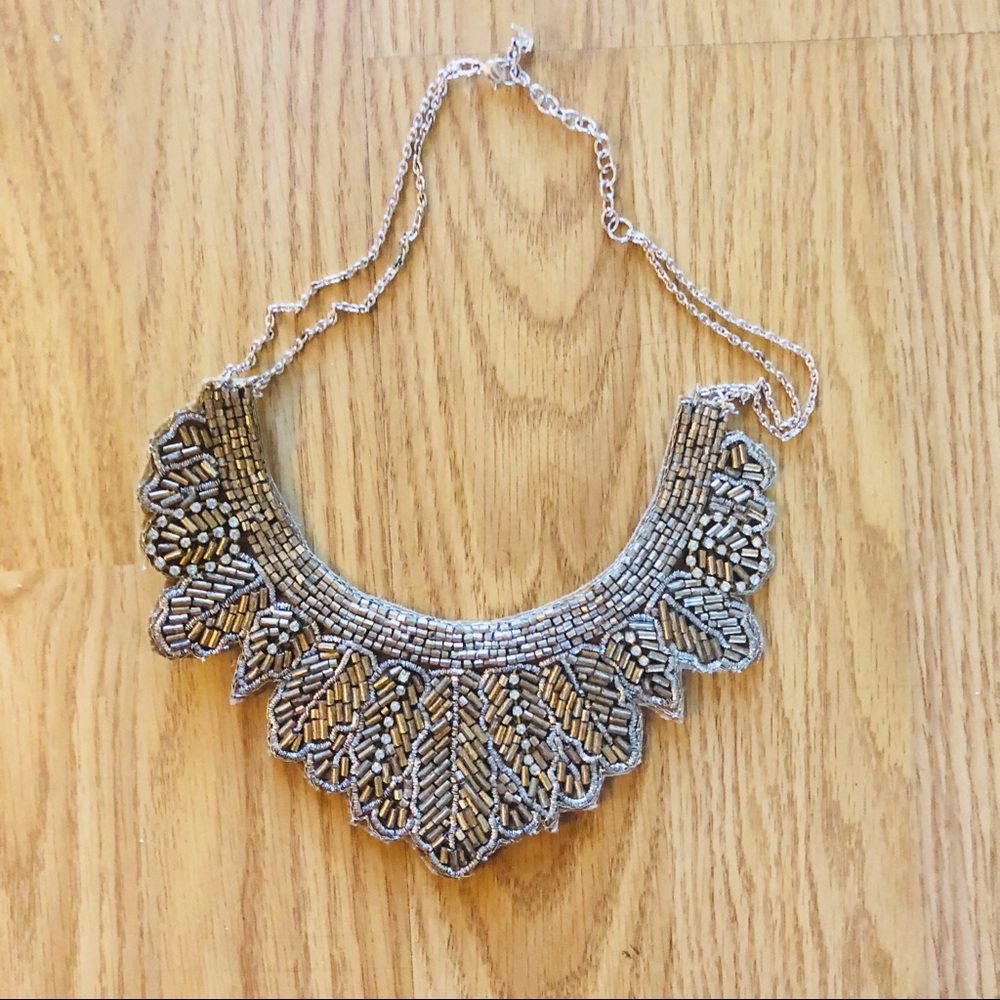 Art Deco Style beaded necklace - Picture 1 of 6